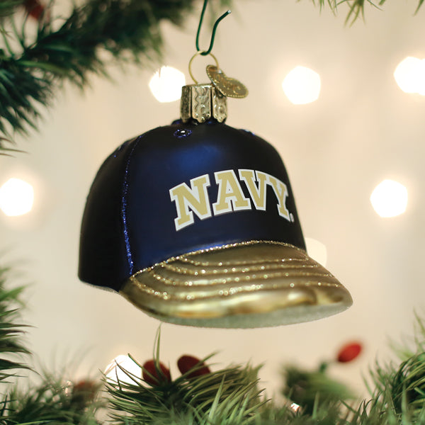 Navy Baseball Cap Ornament