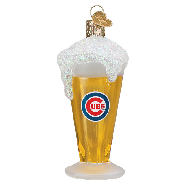 Cubs Glass Of Beer Ornament