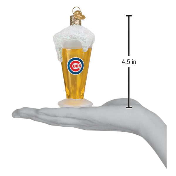 Cubs Glass Of Beer Ornament