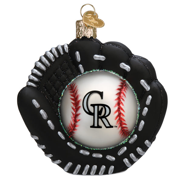 Rockies Baseball Mitt Ornament