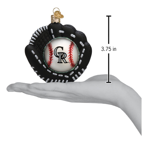 Rockies Baseball Mitt Ornament