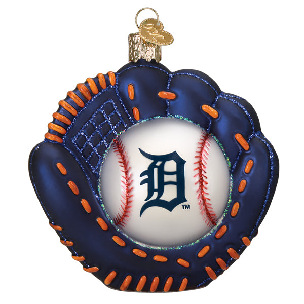 Tigers Baseball Mitt Ornament
