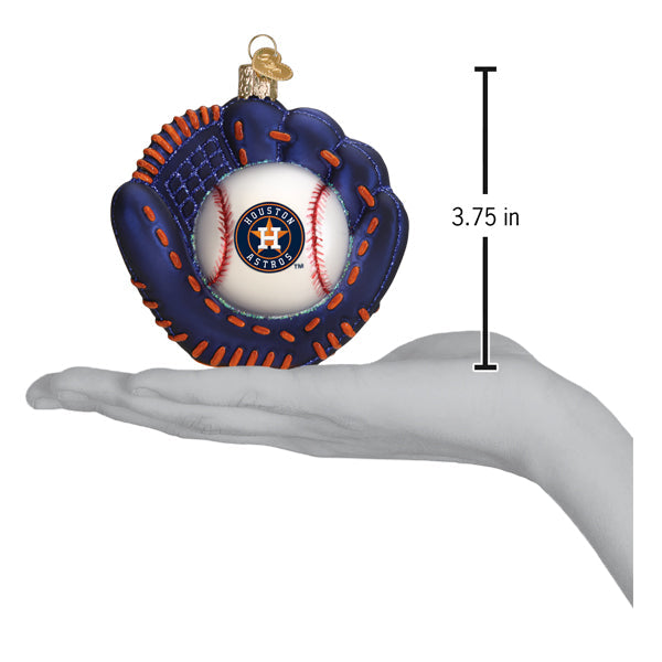 Astros Baseball Mitt Ornament