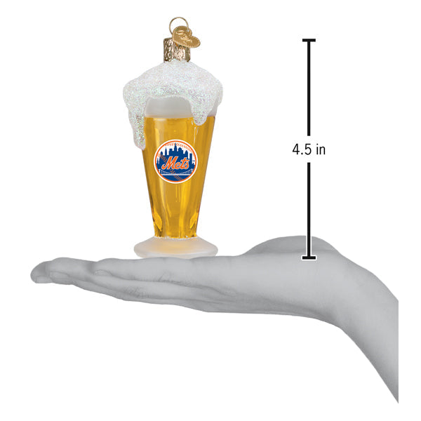 Mets Glass Of Beer Ornament