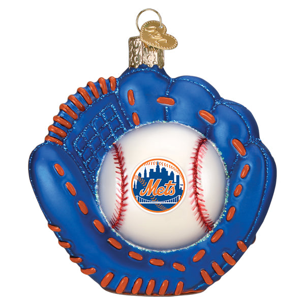 Mets Baseball Mitt Ornament