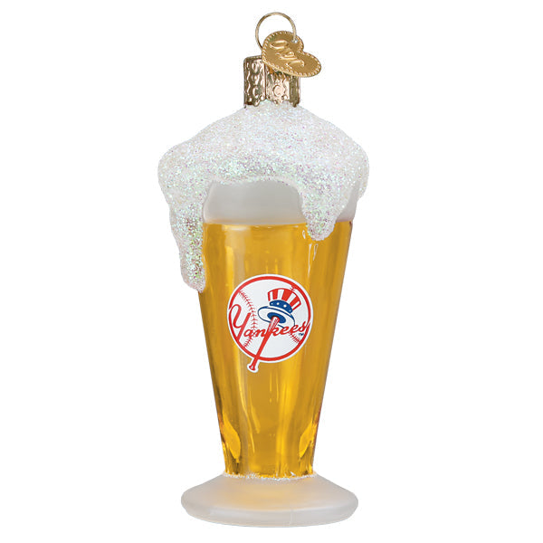 Yankees Glass Of Beer Ornament