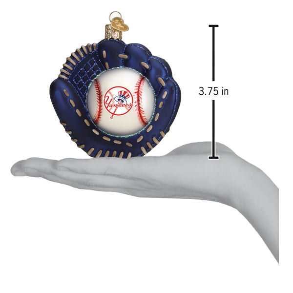 Yankees Baseball Mitt Ornament