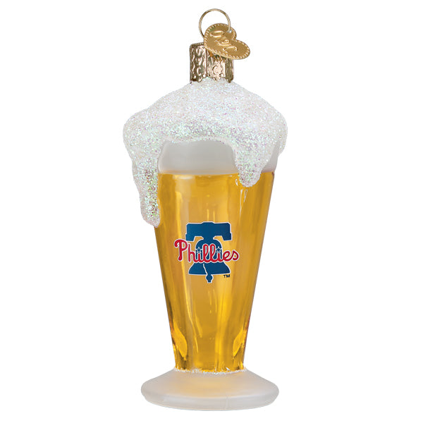 Phillies Glass Of Beer Ornament