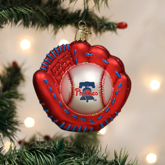 Phillies Baseball Mitt Ornament