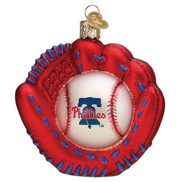 Phillies Baseball Mitt Ornament