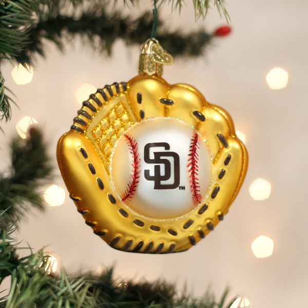 Padres Baseball Mitt Ornament