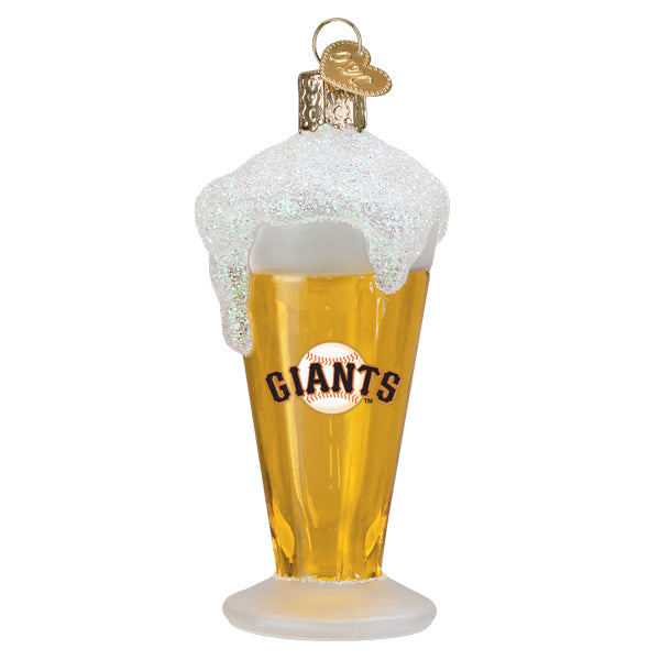 Giants Glass Of Beer Ornament