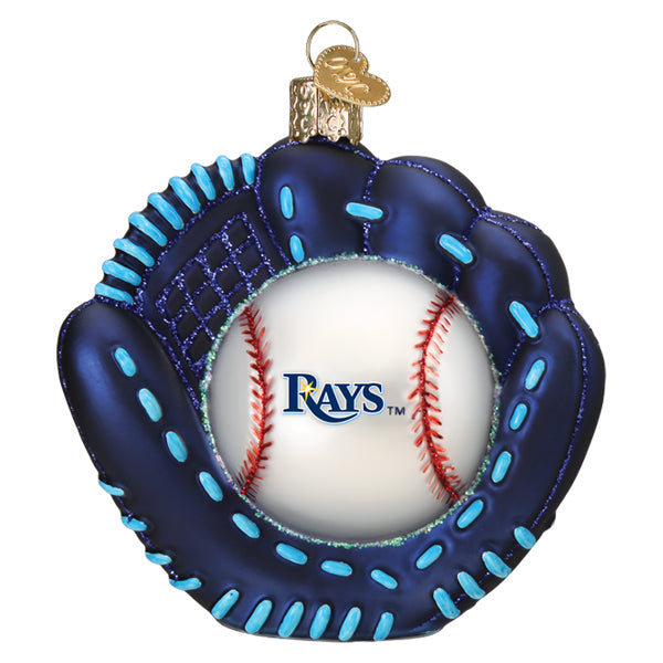 Rays Baseball Mitt Ornament