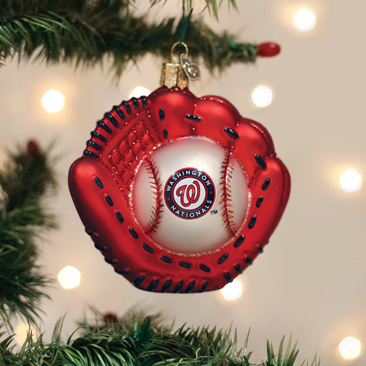 Nationals Baseball MItt Ornament