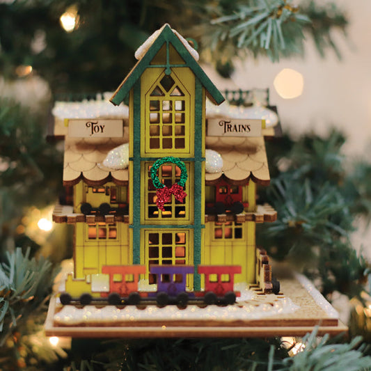 Toy Train Shop Ornament