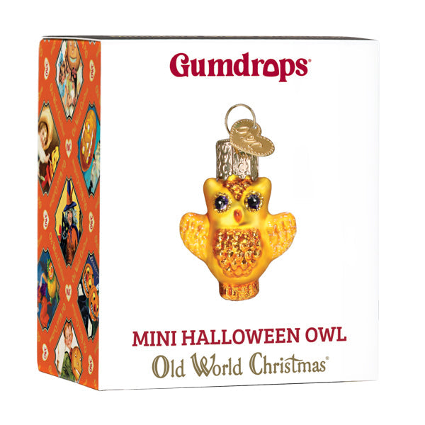 Mini Halloween Owl Ornament