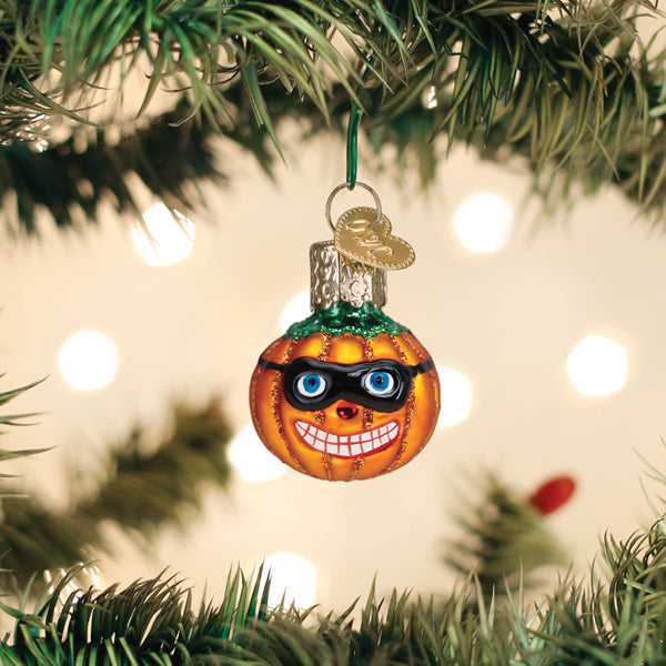 Mini Masked Jack O'lantern Ornament