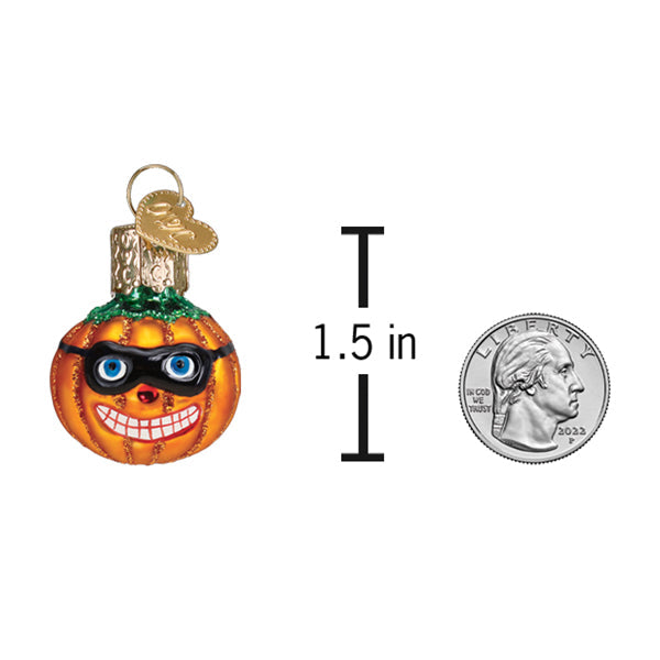 Mini Masked Jack O'lantern Ornament