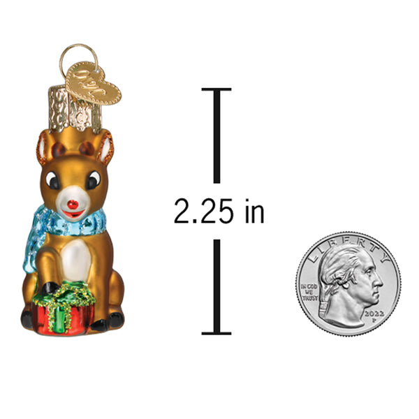 Mini Rudolph The Red-Nosed Reindeer Ornament – Old World Christmas