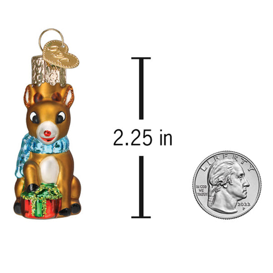 Mini Rudolph The Red-Nosed Reindeer Ornament – Old World Christmas