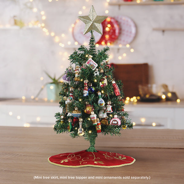 pre dressed christmas tree 18 Inch Mini Pre-lit Christmas Tree