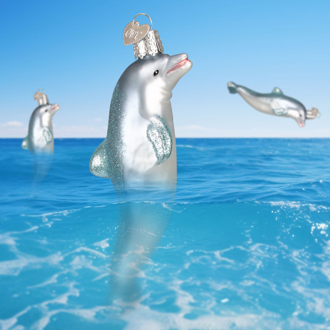 Playful Dolphin Ornament