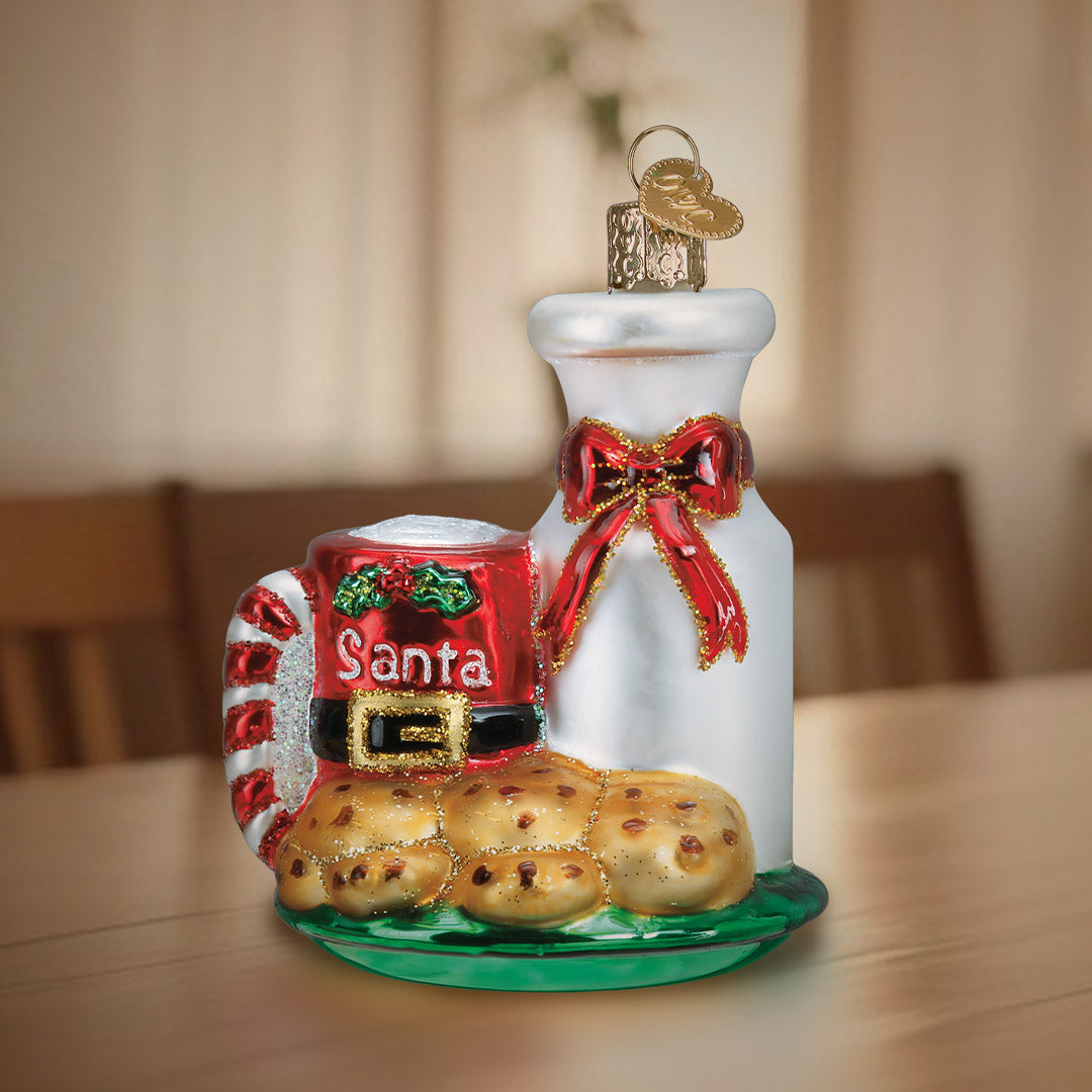 Santa's Milk & Cookies Ornament