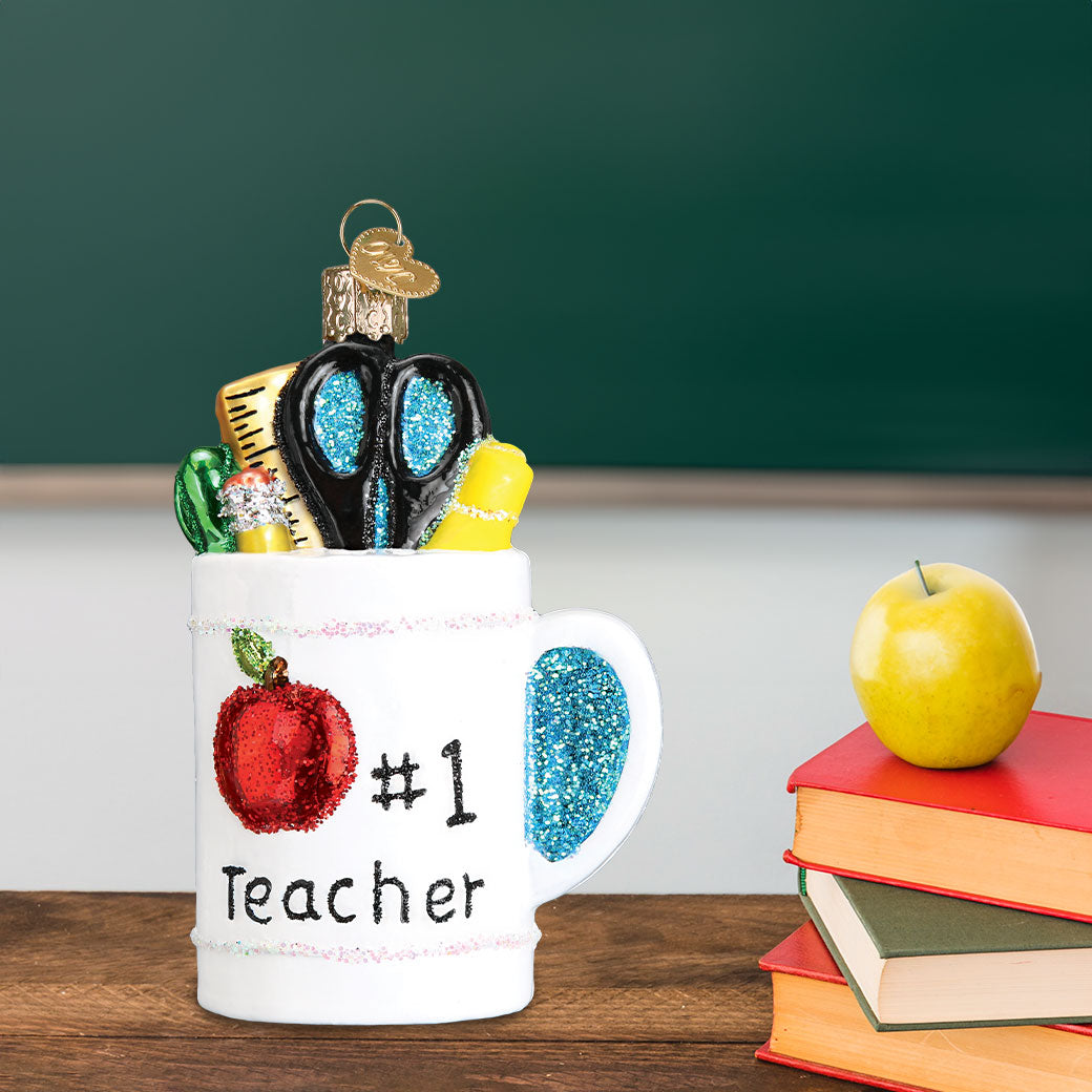 Best Teacher Mug Ornament