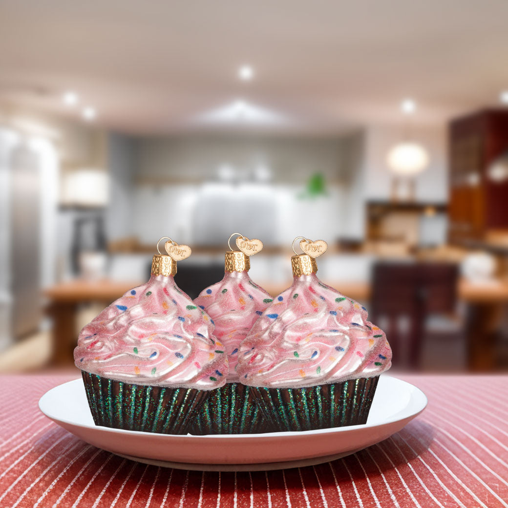 Pink Chocolate Cupcake Ornament – Old World Christmas