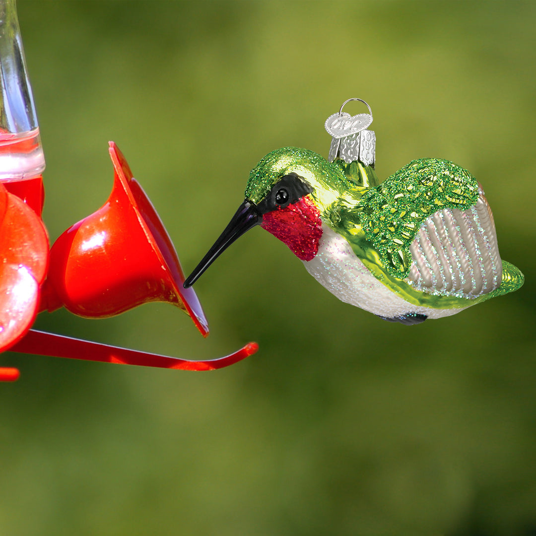 Old World Christmas Glass Ornament Hummingbird - Thumbnail 2