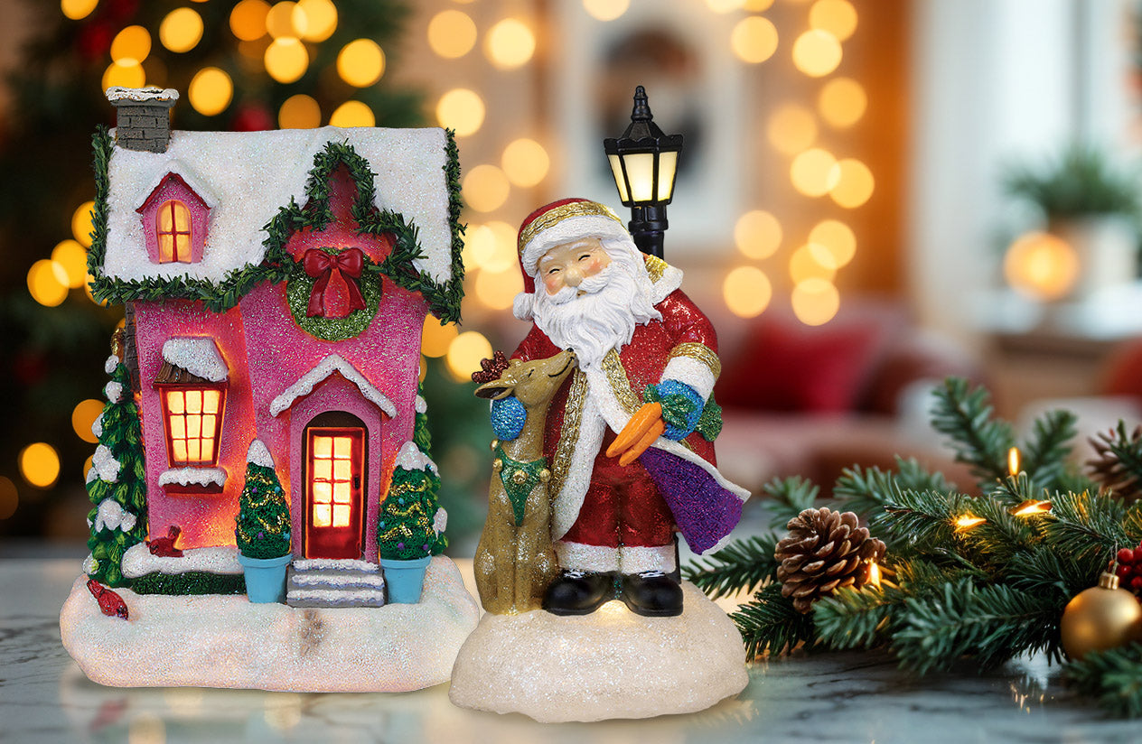 Strudel Street Lighted Figurines – Old World Christmas