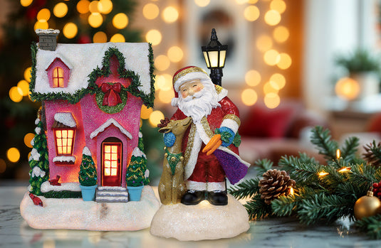 Strudel Street Lighted Figurines – Old World Christmas display picture 1