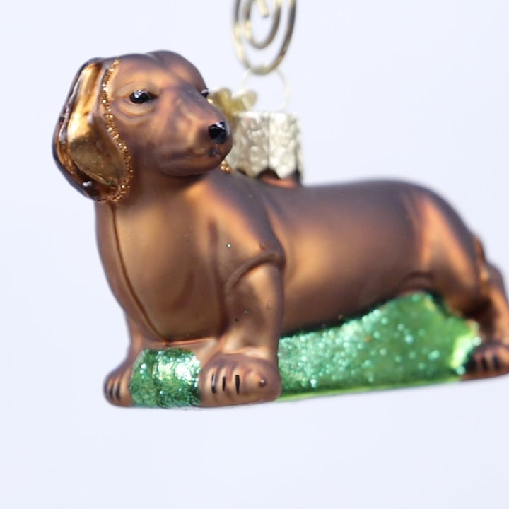 Dachshund christmas tree ornaments best sale