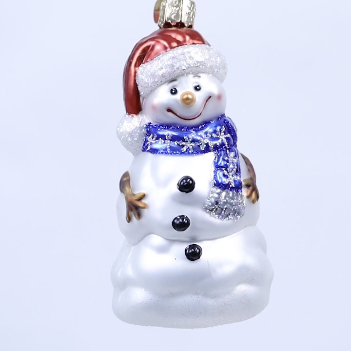 ティファニー　Snowman Ornament Beautiful Tiffany & Co. Crystal Snowman Ornament in Original