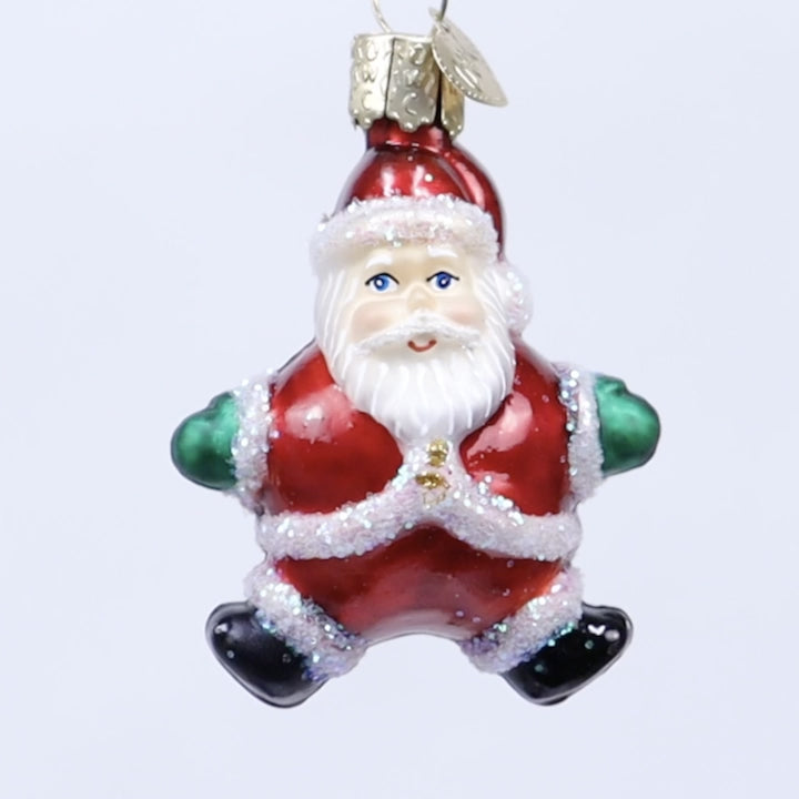 * old santa ornament ❀ かわいい サンタクロースさん Santa Revealed Ornament Old World Christmas — Studio 24E