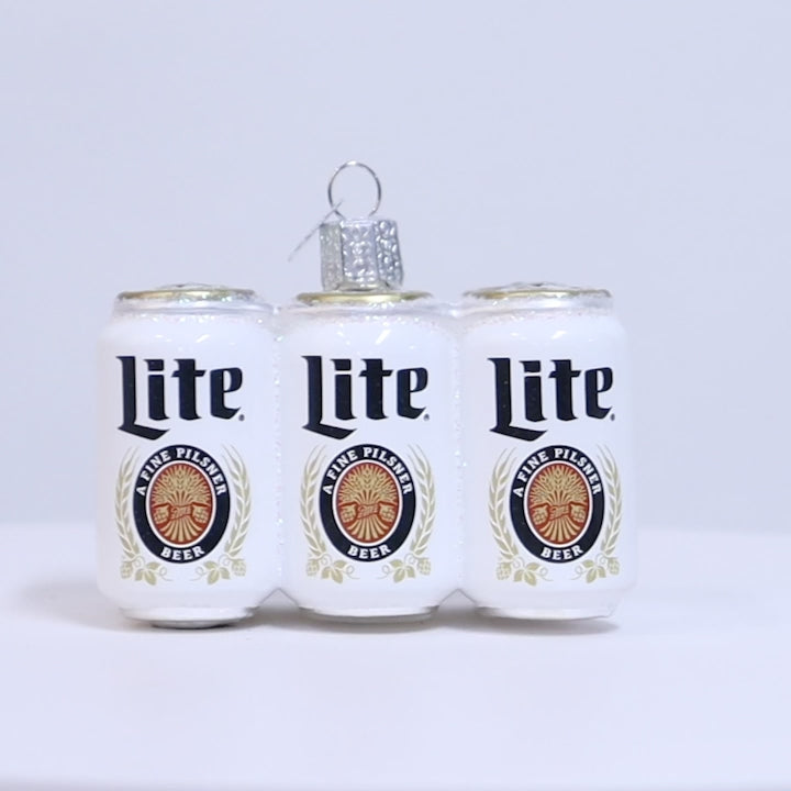 Miller Lite Six Pack Ornament – Old World Christmas