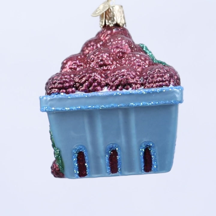 Carton Of Raspberries Ornament – Old World Christmas