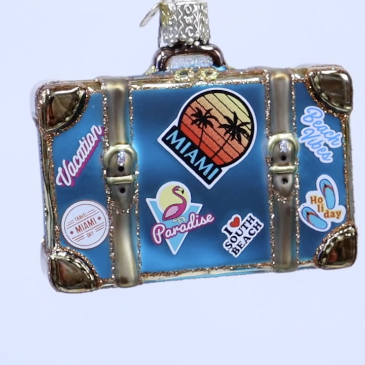 Miami Suitcase Ornament – Old World Christmas