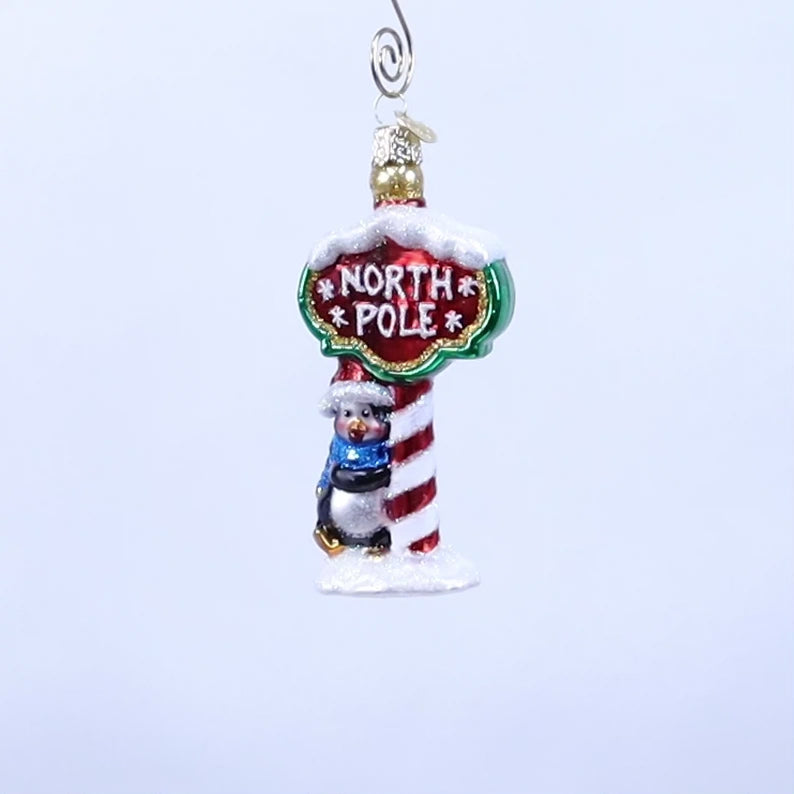 Set off shops 3 North Pole glass Christmas ornaments