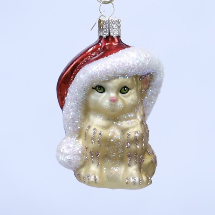 Santa's Kitten Ornament | Old World Christmas™