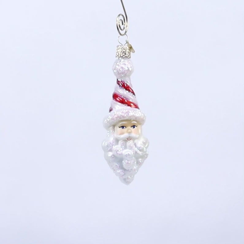 Peppermint Twist Santa Ornament | Old World Christmas™