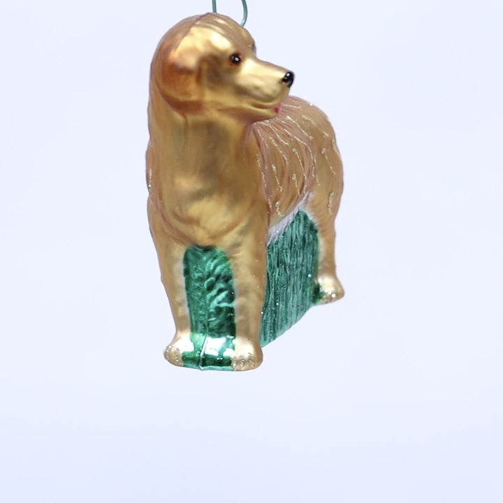 Vintage 2024 Lisa Frank Cardboard Christmas Golden Retriever Ornament!!.