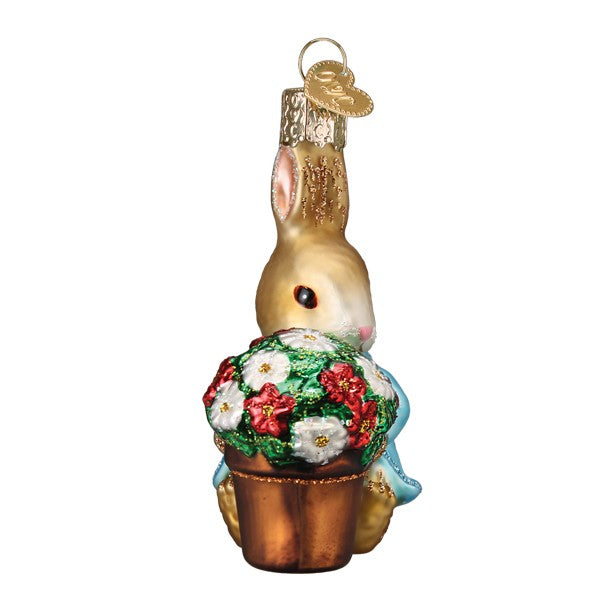 Peter Rabbit With Flower Pot Ornament