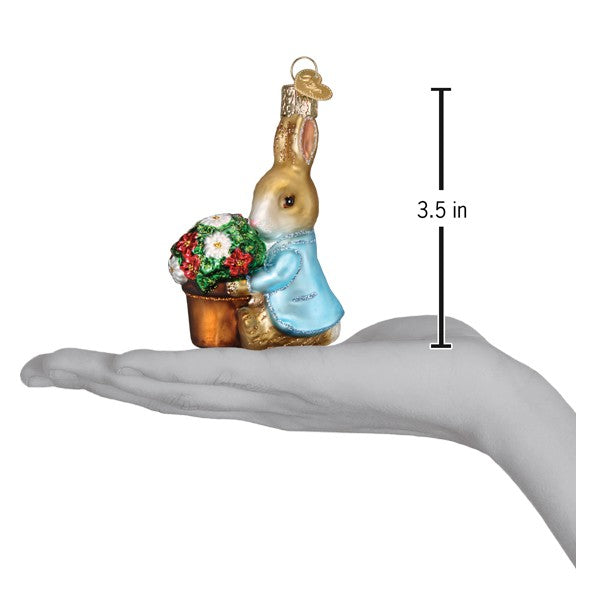 Peter Rabbit With Flower Pot Ornament