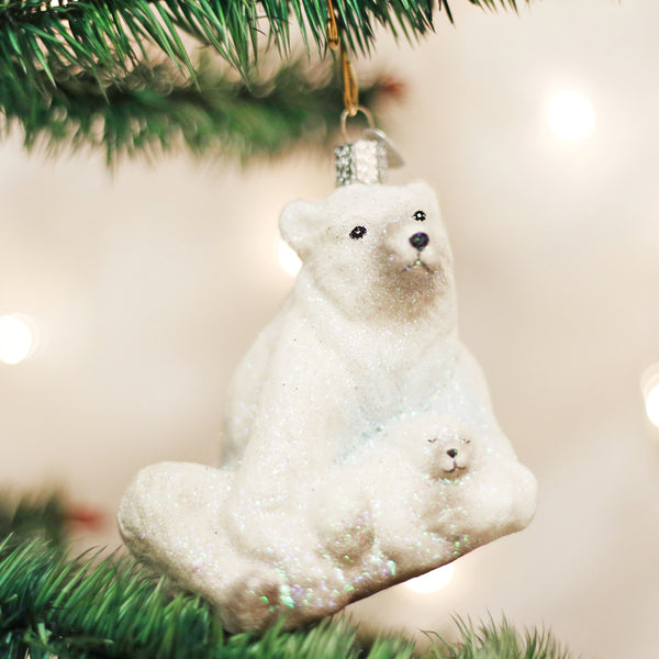 Mama & Baby Bear Ornament set