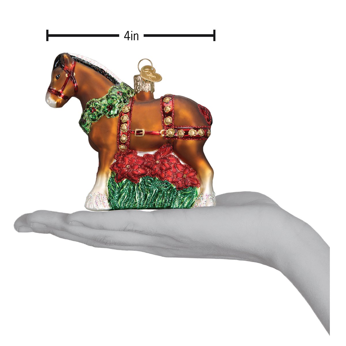 Holiday Clydesdale Ornament