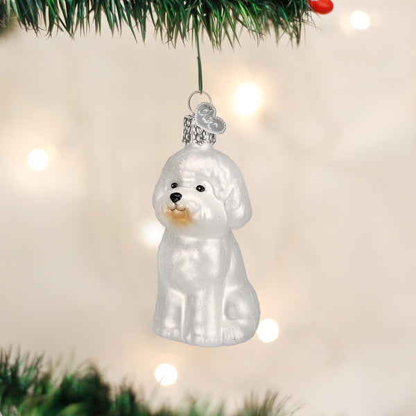Bichon frise christmas ornament best sale
