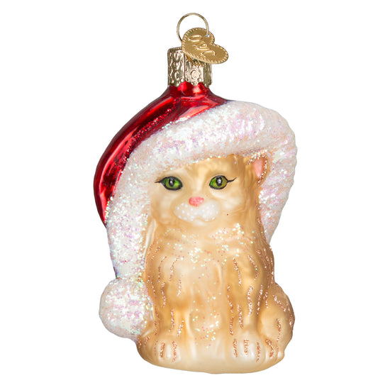 Santa's Kitten Ornament | Old World Christmas™