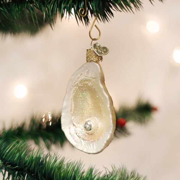 Oyster With Pearl Ornament Old World Christmas