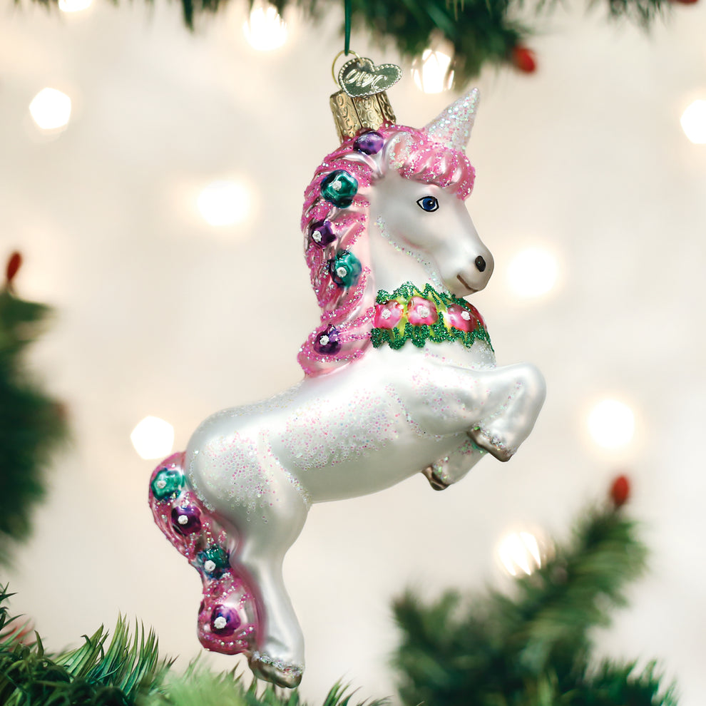 Prancing Unicorn Ornament Old World Christmas™